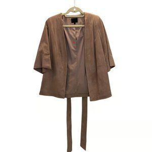 Intermix Suede Wrap Jacket - image 1